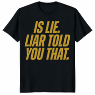 Is Lie Liar Told You That Shirt on black womens boxy tee inspired by Heated Rivalry