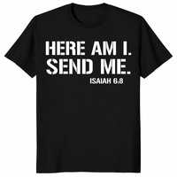 Isaiah 6:8 shirt in black