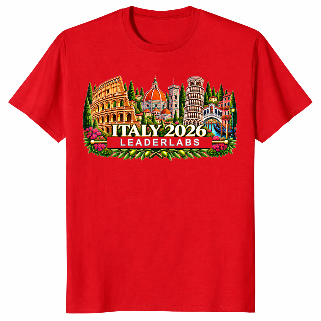 Italy 2026 Travel Shirt in red