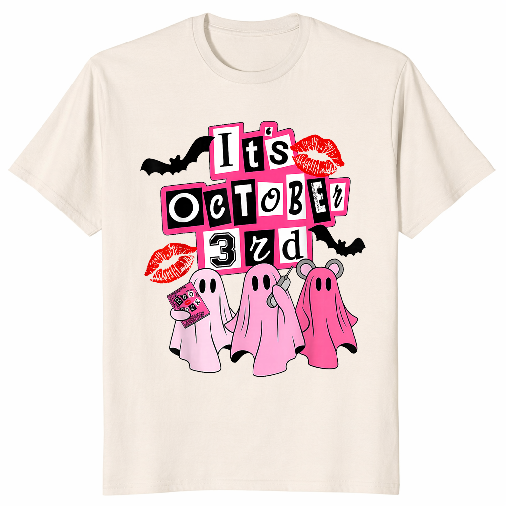 It's October 3rd Mean Ghouls Shirt natural