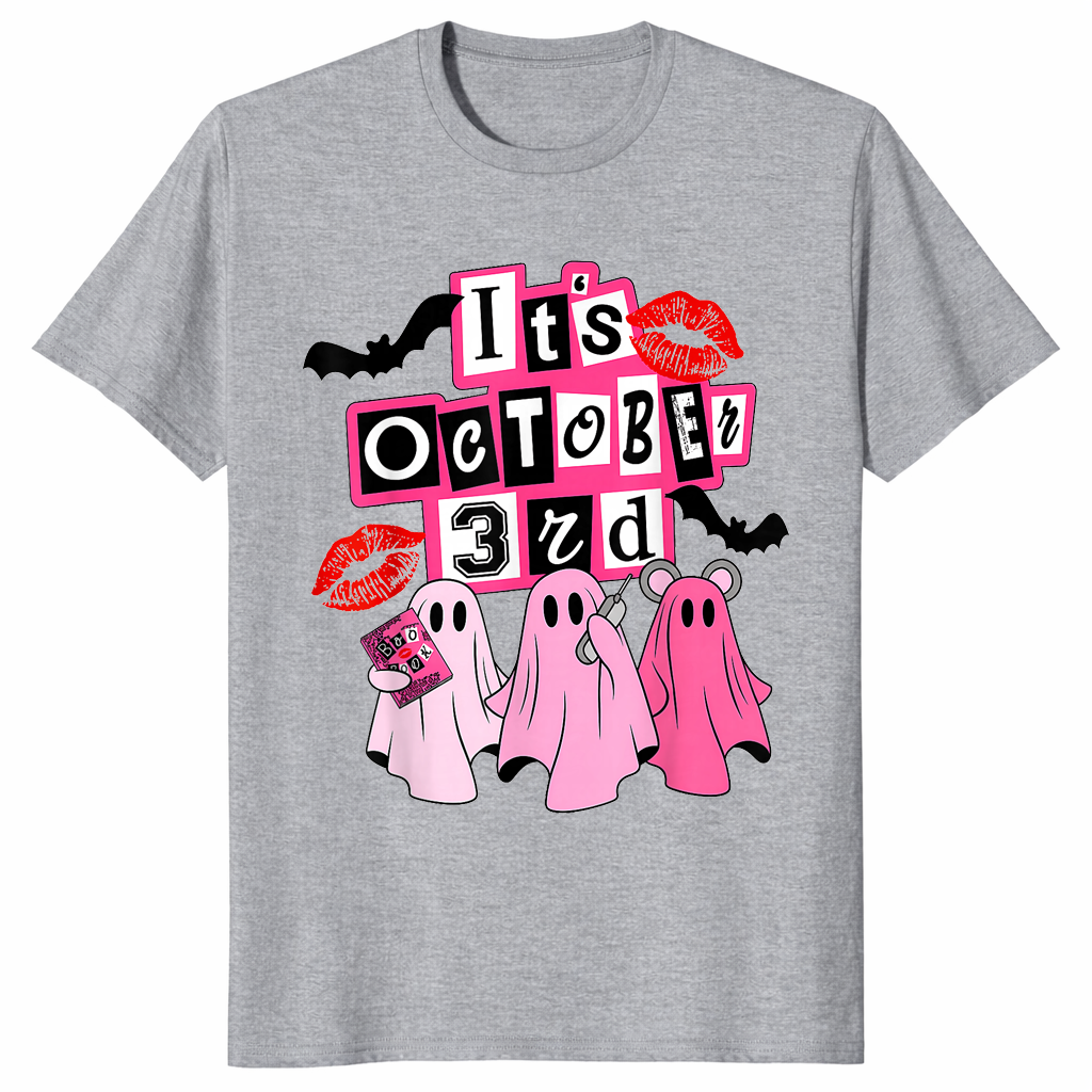 It's October 3rd Mean Ghouls Shirt sport grey