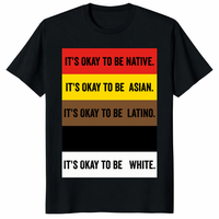 It’s Okay To Be Native Asian Latino White Shirt – Diversity & Inclusion Tee