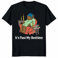 It’s Past My Bedtime Bear Reading T-Shirt – Funny Bear Lover Gift Tee | Cuccico