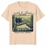 Jackie and Shadow Bald Eagles shirt in sand
