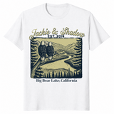 Jackie and Shadow Bald Eagles shirt in white