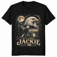 Jackie the bald eagle memorial shirt black
