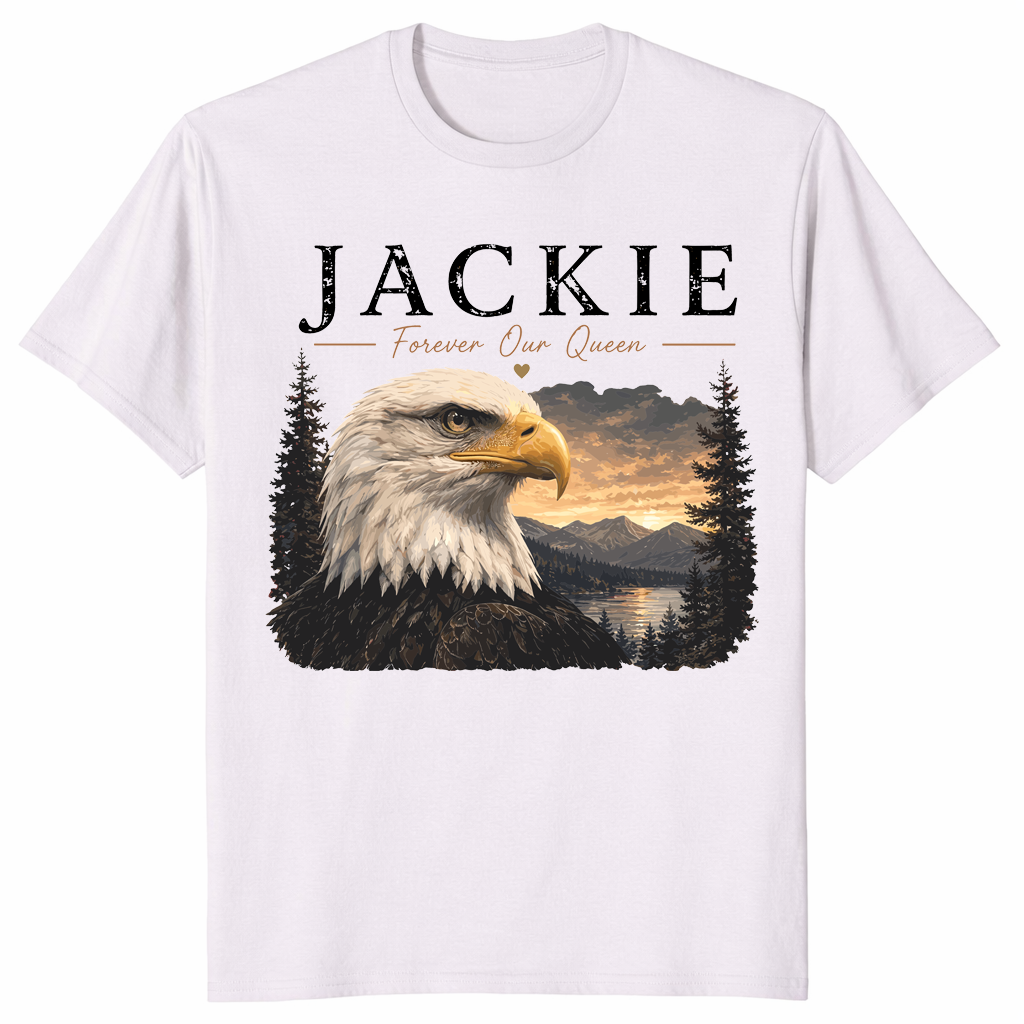 Jackie Forever Our Queen shirt in ice grey