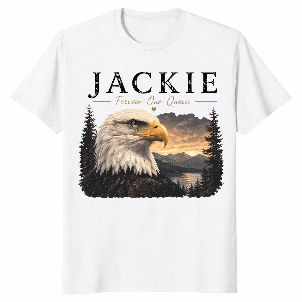 Jackie Forever Our Queen shirt in white