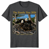 Jackie Shadow bald eagle shirt dark heather grey