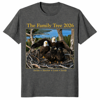 Jackie Shadow bald eagle shirt dark heather