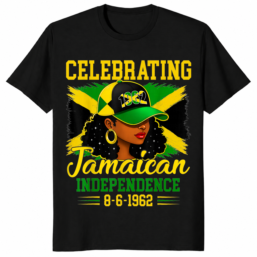 Jamaica independence day shirt in black
