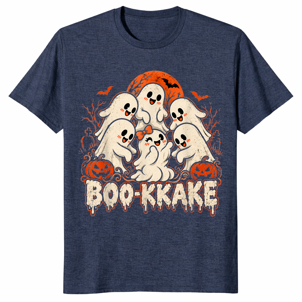 Japanese Ghost Shirt heather navy