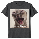 Jemotions Funny Cat Meme Shirt | Dramatic Cat Face Graphic Tee | Cuccico