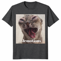 Jemotions Funny Cat Meme Shirt | Dramatic Cat Face Graphic Tee | Cuccico