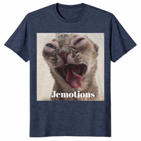 Jemotions Funny Cat Meme Shirt | Dramatic Cat Face Graphic Tee | Cuccico