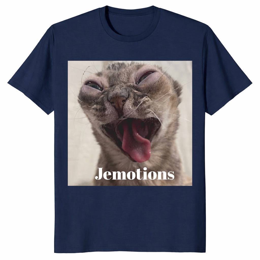 Jemotions Funny Cat Meme Shirt | Dramatic Cat Face Graphic Tee | Cuccico