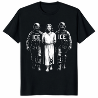 Jesus Arrested by ICE Shirt – Political Protest Graphic Tee | Social Justice Christian T-Shirt | Cuccico