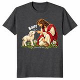 Jesus boop shirt in dark heather grey
