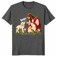 Jesus boop shirt in dark heather