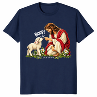 Jesus boop shirt in navy