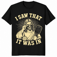 Jesus pickleball shirt black