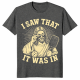 Jesus pickleball shirt dark heather
