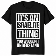 Jewish pride shirt in black