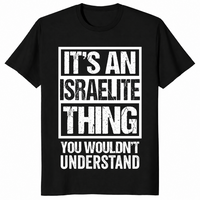 Jewish pride shirt in black