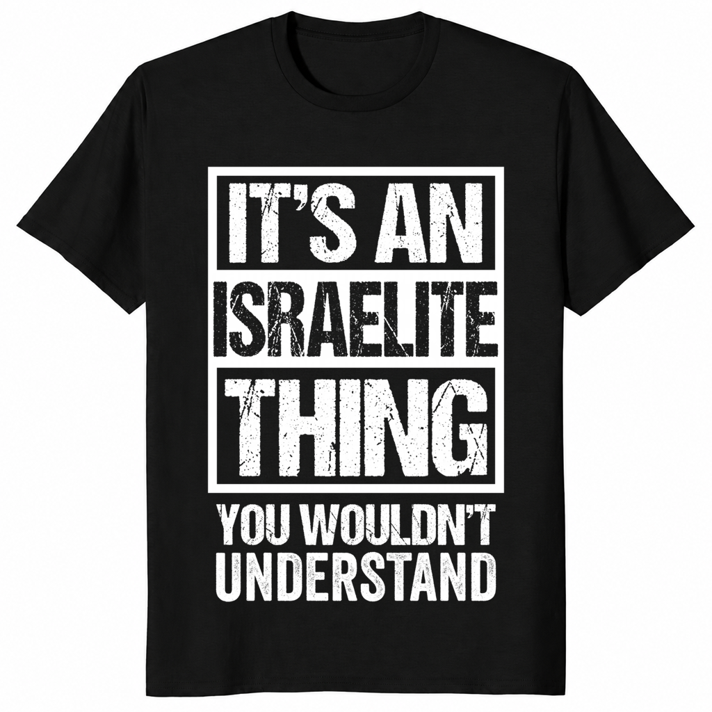 Jewish pride shirt in black