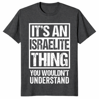 Jewish pride shirt dark heather grey