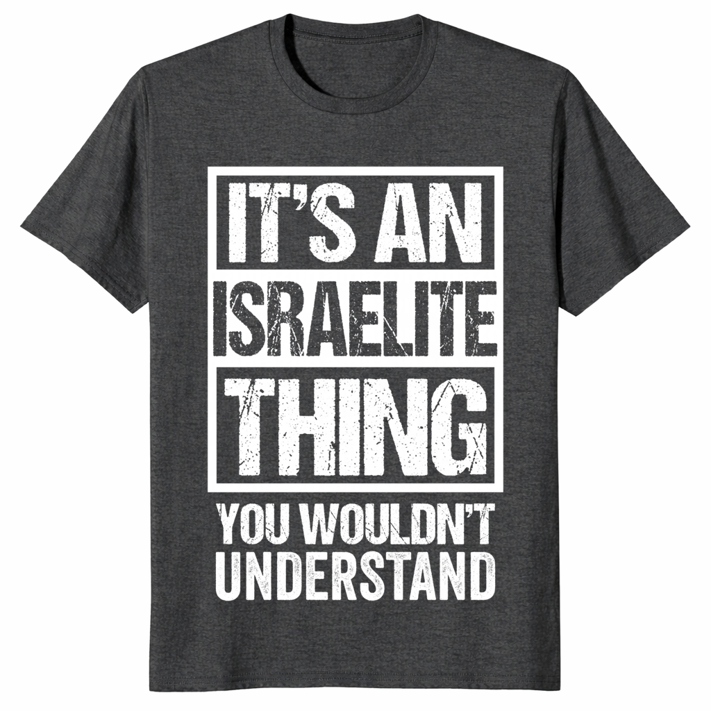 Jewish pride shirt dark heather grey