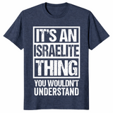 Jewish pride shirt heather navy