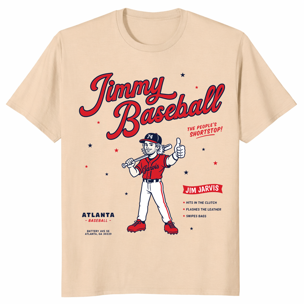 Jimmy Baseball shirt in sand