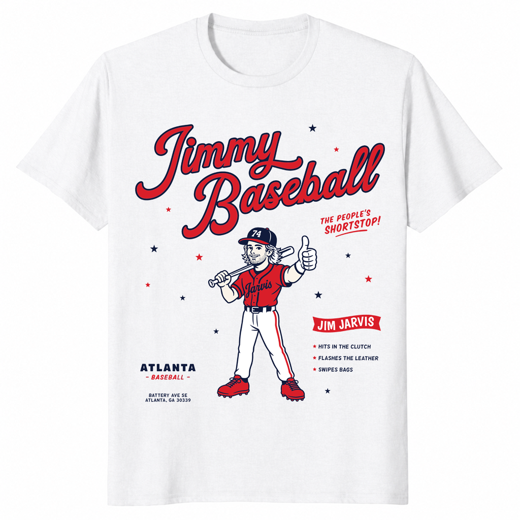 Jimmy Baseball shirt in white