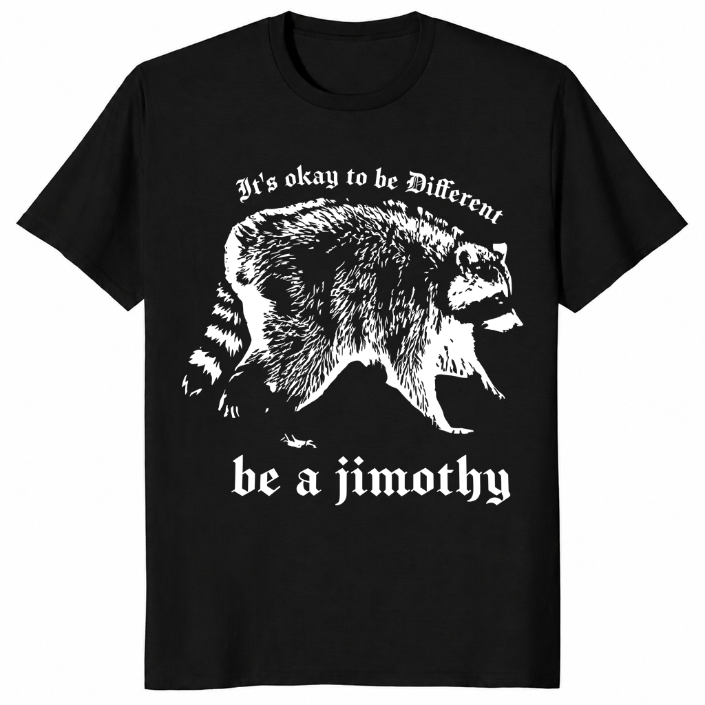 Jimothy cryptid shirt in black