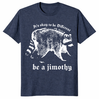 Jimothy cryptid shirt heather navy