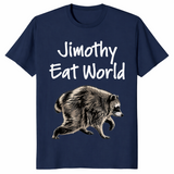 Jimothy Eat World funny raccoon shirt in navy