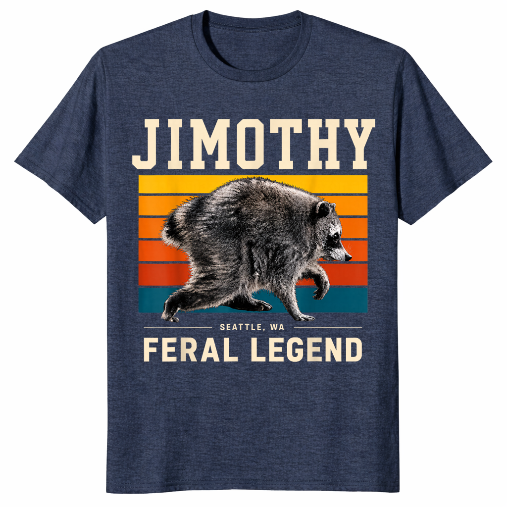 Jimothy Seattle Feral Legend Raccoon Cryptid 2026 Funny Meme Shirt | Cuccico