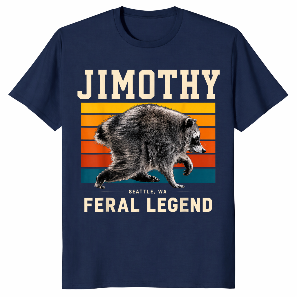 Jimothy Seattle Feral Legend Raccoon Cryptid 2026 Funny Meme Shirt | Cuccico