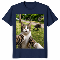 Jimothy raccoon selfie shirt in navy