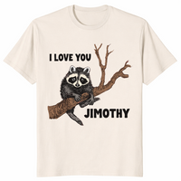 Jimothy raccoon shirt in natural