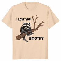 Jimothy raccoon shirt in sand