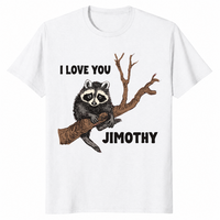 Jimothy raccoon shirt in white