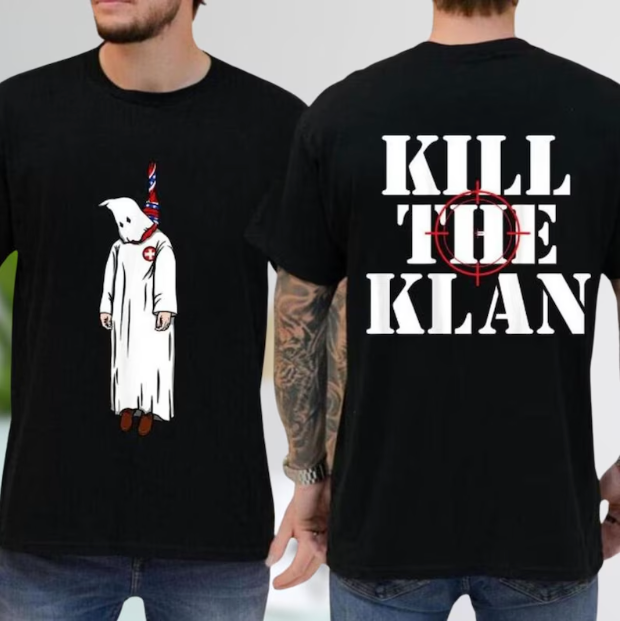 Kill The Klan Shirt in Black – Bold Anti-Fascist Anti KKK Shirt by Cuccico