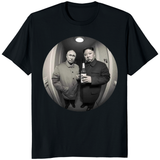Kim and Putin T-shirt in black by Cuccico