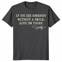 Kindness Smile Shirt in dark heather grey
