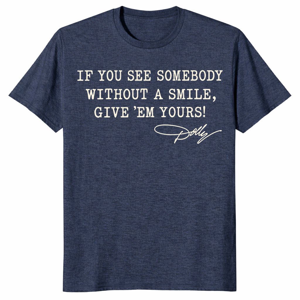 Kindness Smile Shirt in heather navy