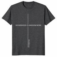Kingdom Work Christian dad tee with minimalist cross graphic