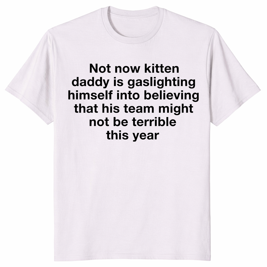Kitten daddy shirt in ice grey