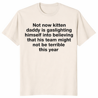 Kitten daddy shirt in natural